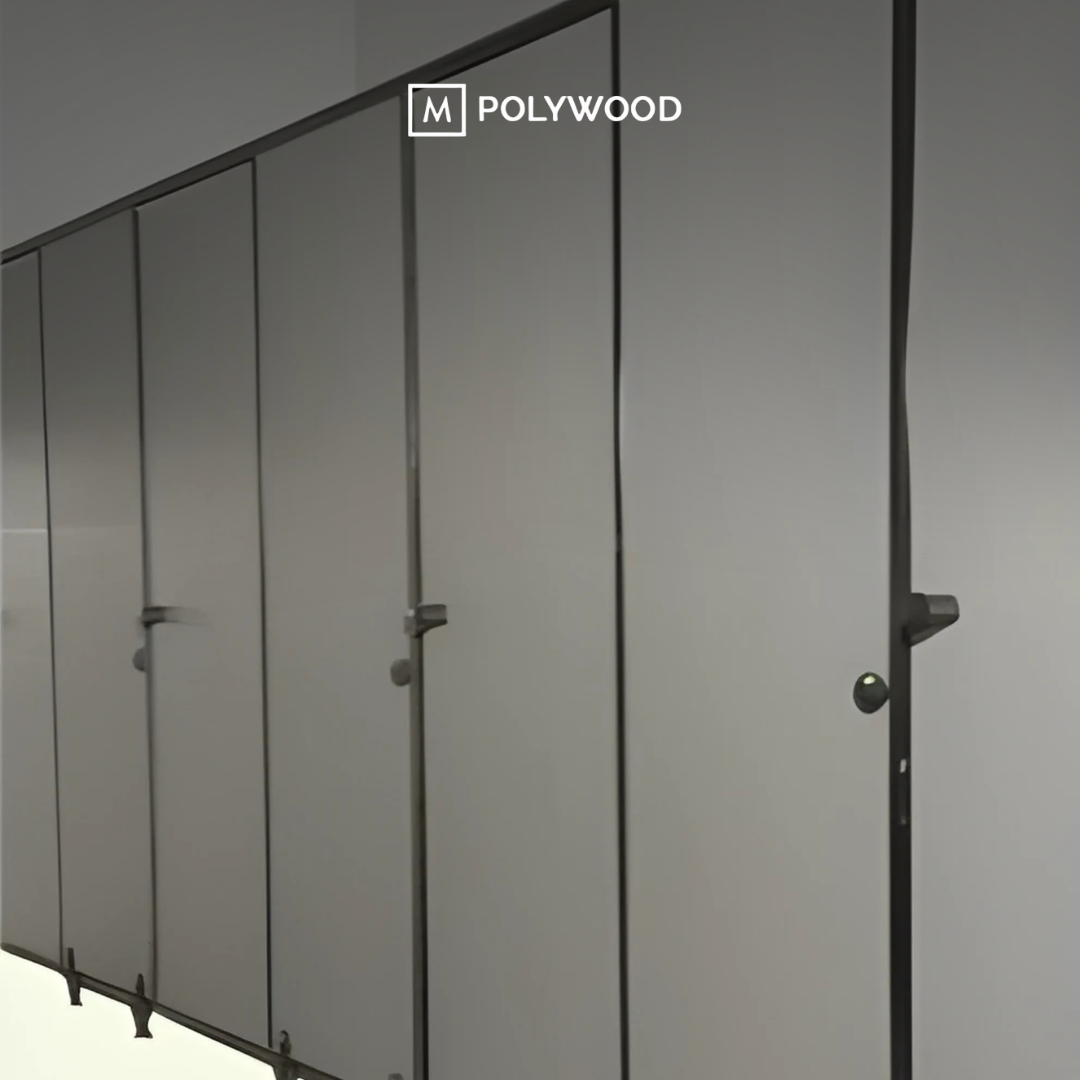 Cubicle Toilet (Bahan PVC Board) 12mm - Grey / White