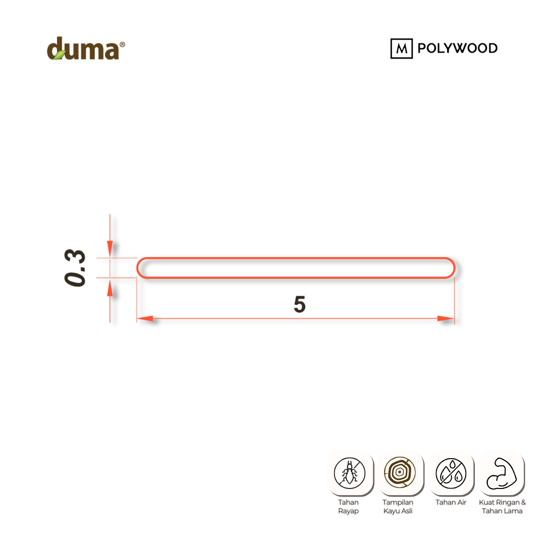 DUMA Flat 50 (Penutup COH / Click On Hollow)