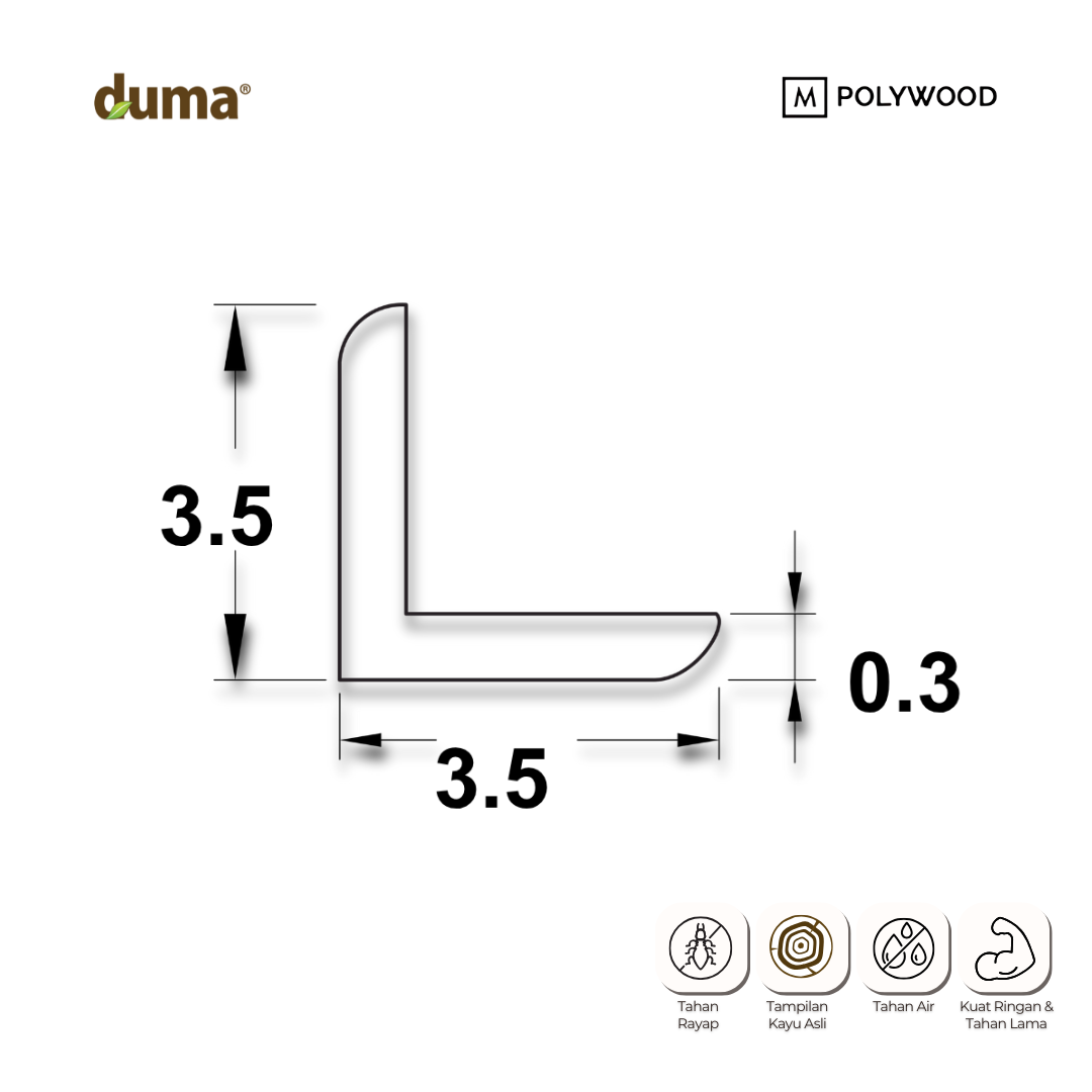 Duma Lis Siku 35x35 - DUMA WPC WALL & CEILING PANEL