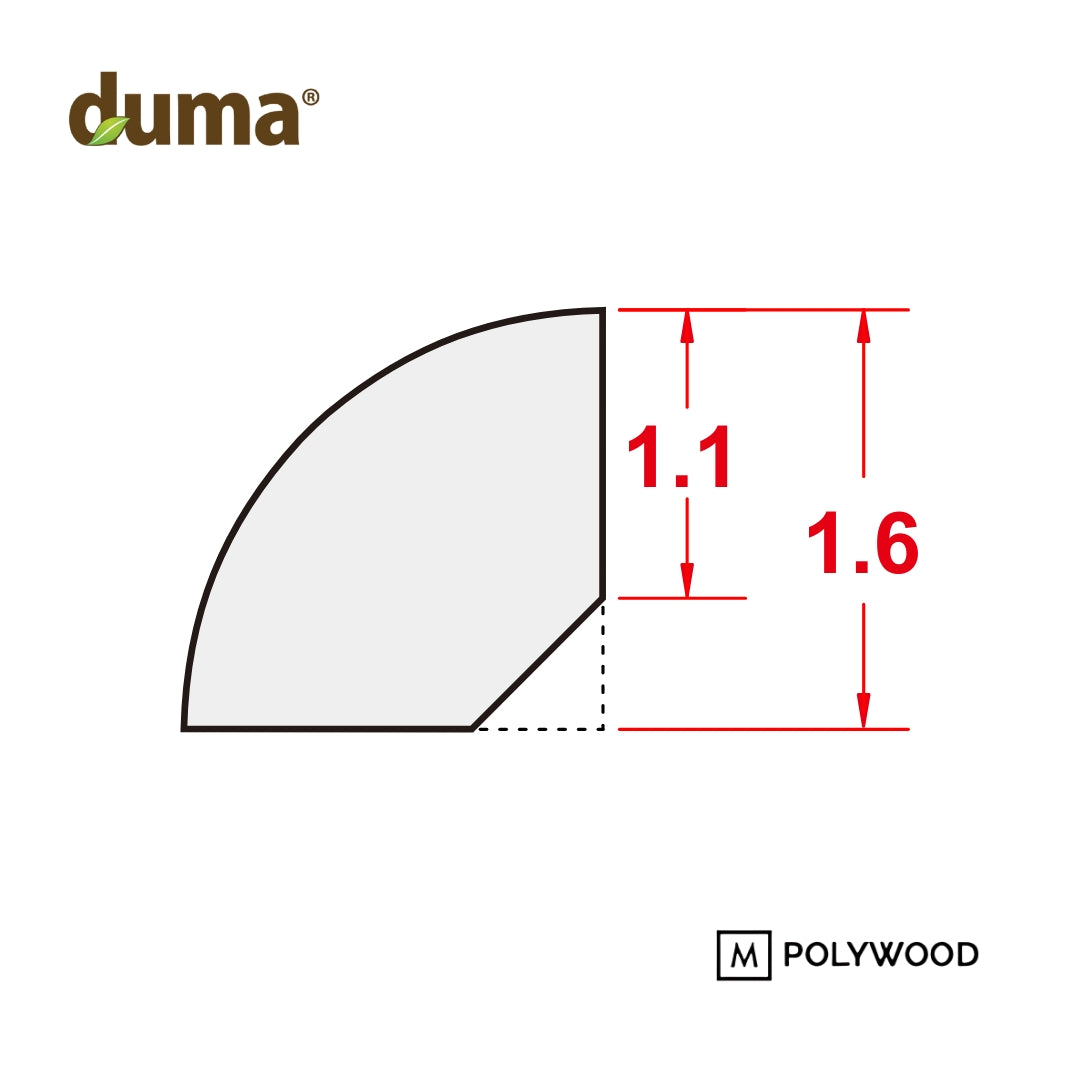 Duma Lis Quarter Round - DUMA WPC WALL & CEILING PANEL