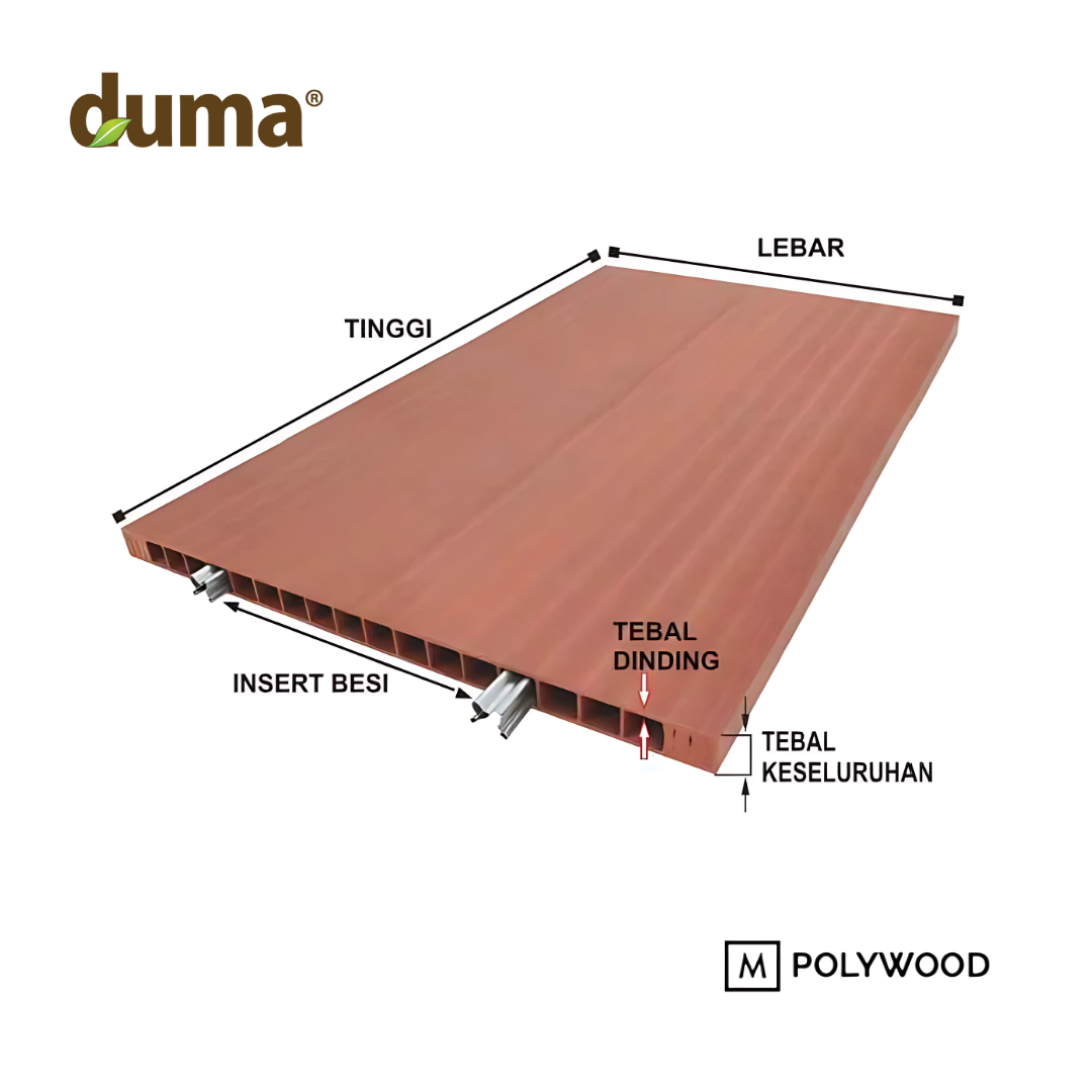 Duma Door 5mm - Lebar 82cm