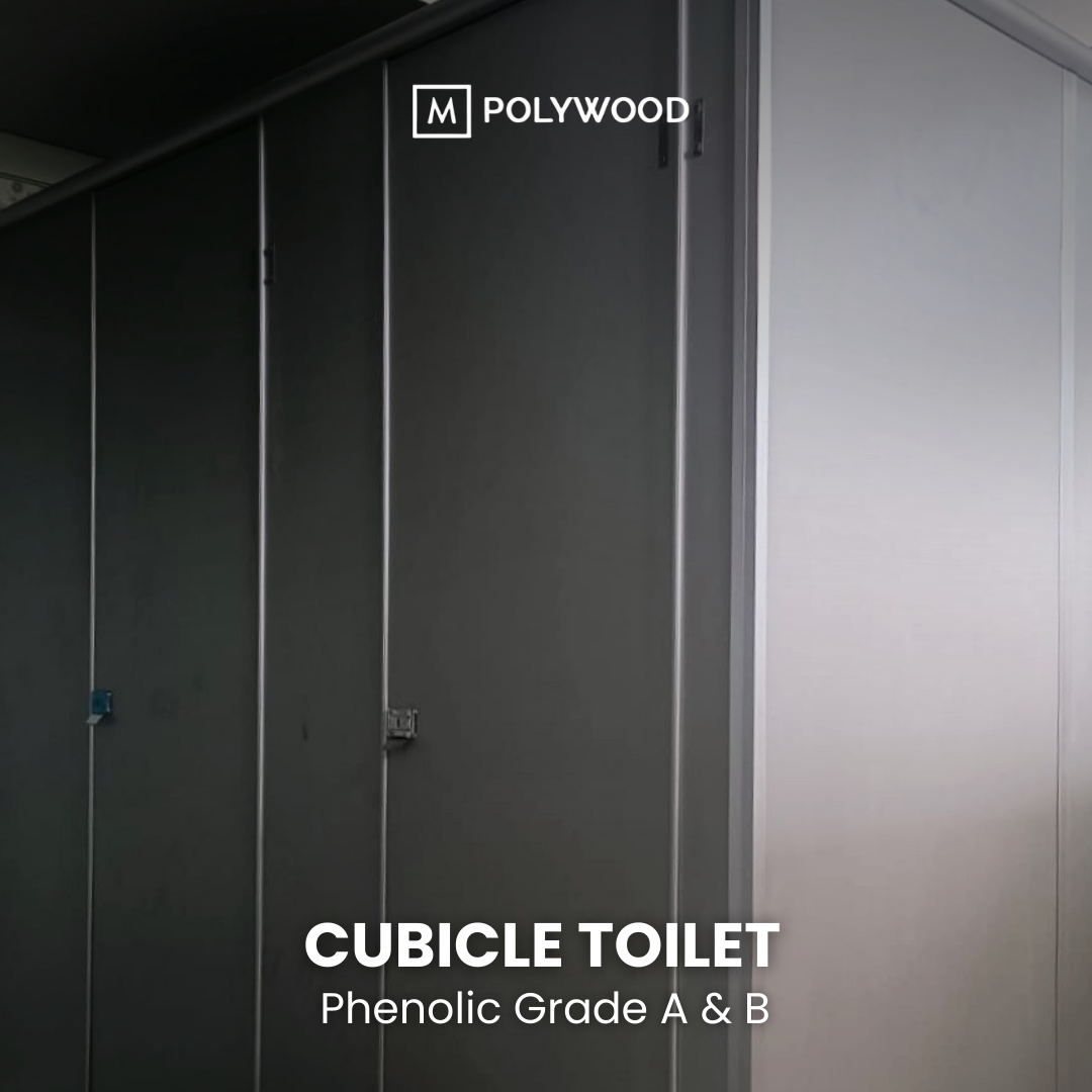 Cubicle Toilet (Bahan Phenolic Grade A & B) dengan Jasa Pemasangan