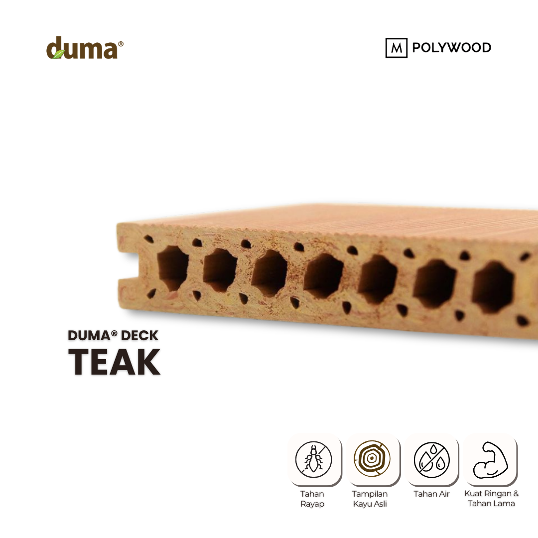 DUMA DECK - WPC DECKING/ FLOORING/ LANTAI KAYU / DECKING KOLAM