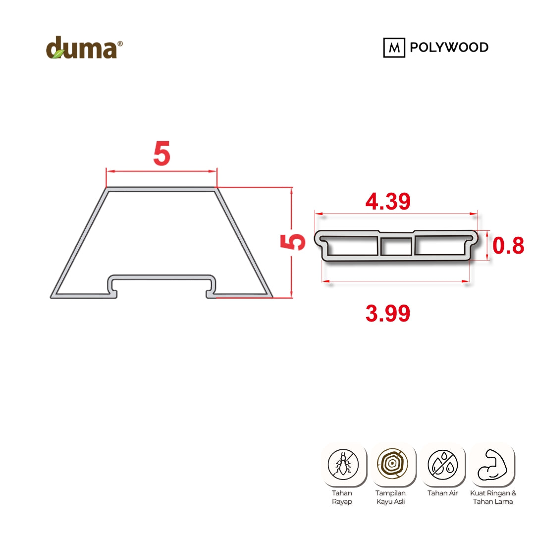DUMA WPC COH TRAP 50x50