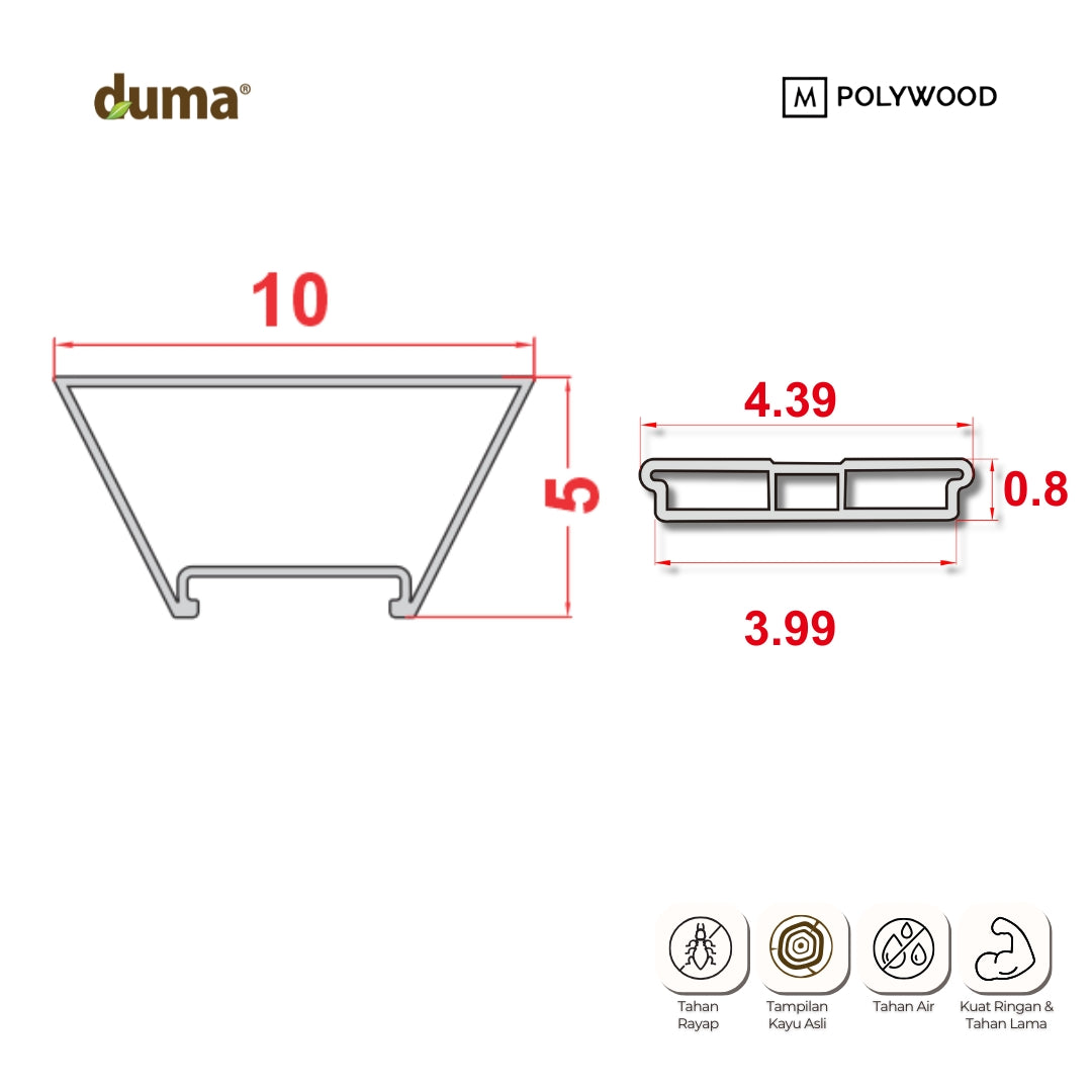 DUMA WPC COH TRAP 100x50