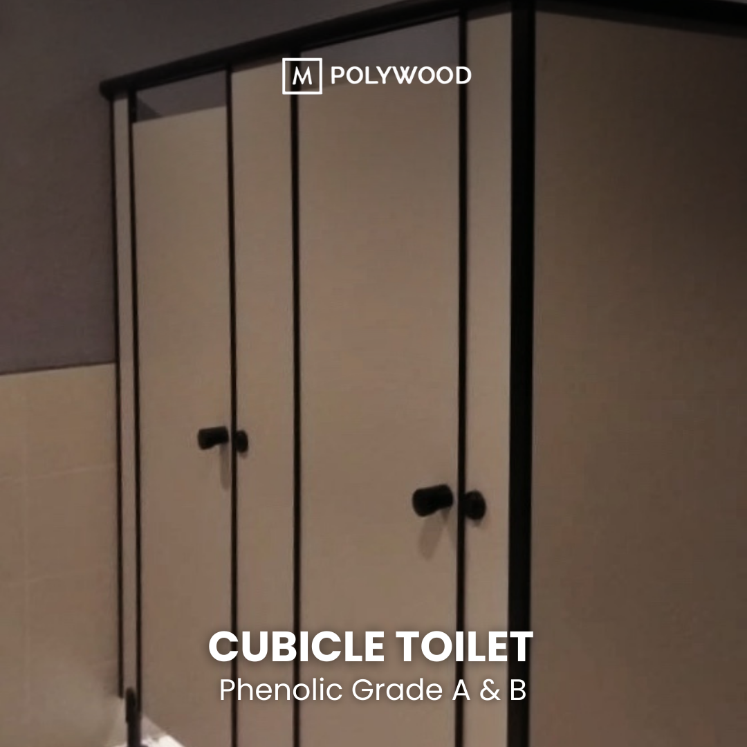 Cubicle Toilet (Bahan Phenolic Grade A & B) dengan Jasa Pemasangan