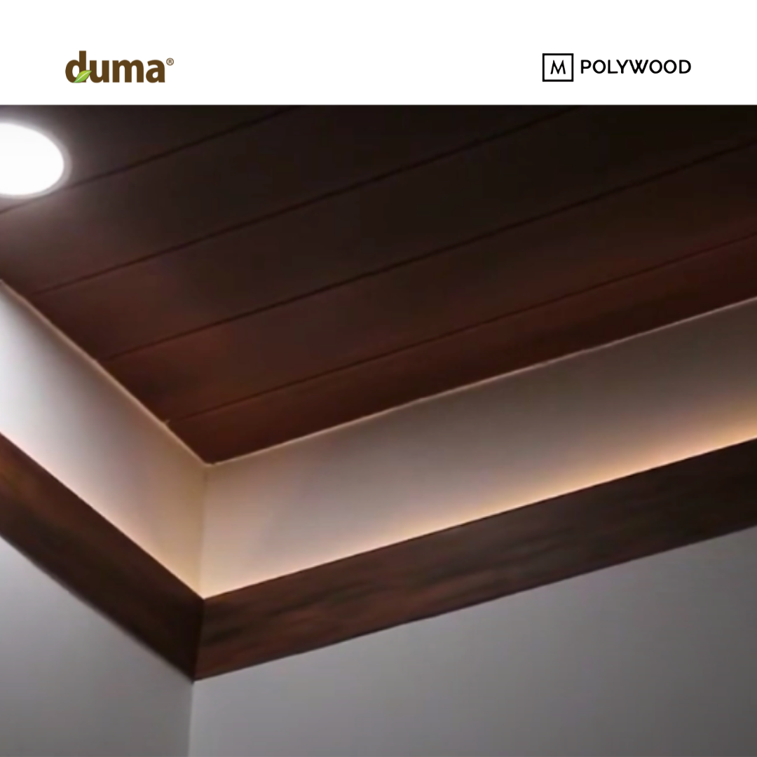 Lis DUMA WPC Co Lis Diagonal LED / Lis Plafon WPC - DUMA WPC WALL & CEILING PANEL