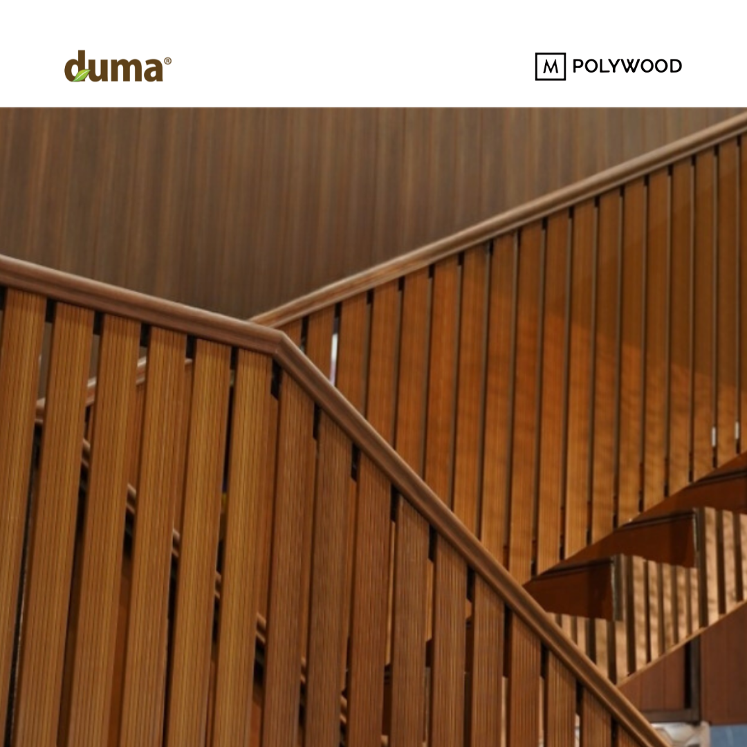 DUMA WPC HAND RAIL 80x45 Handrail / Railing / Handle / Pegangan Tangan Tangga WPC