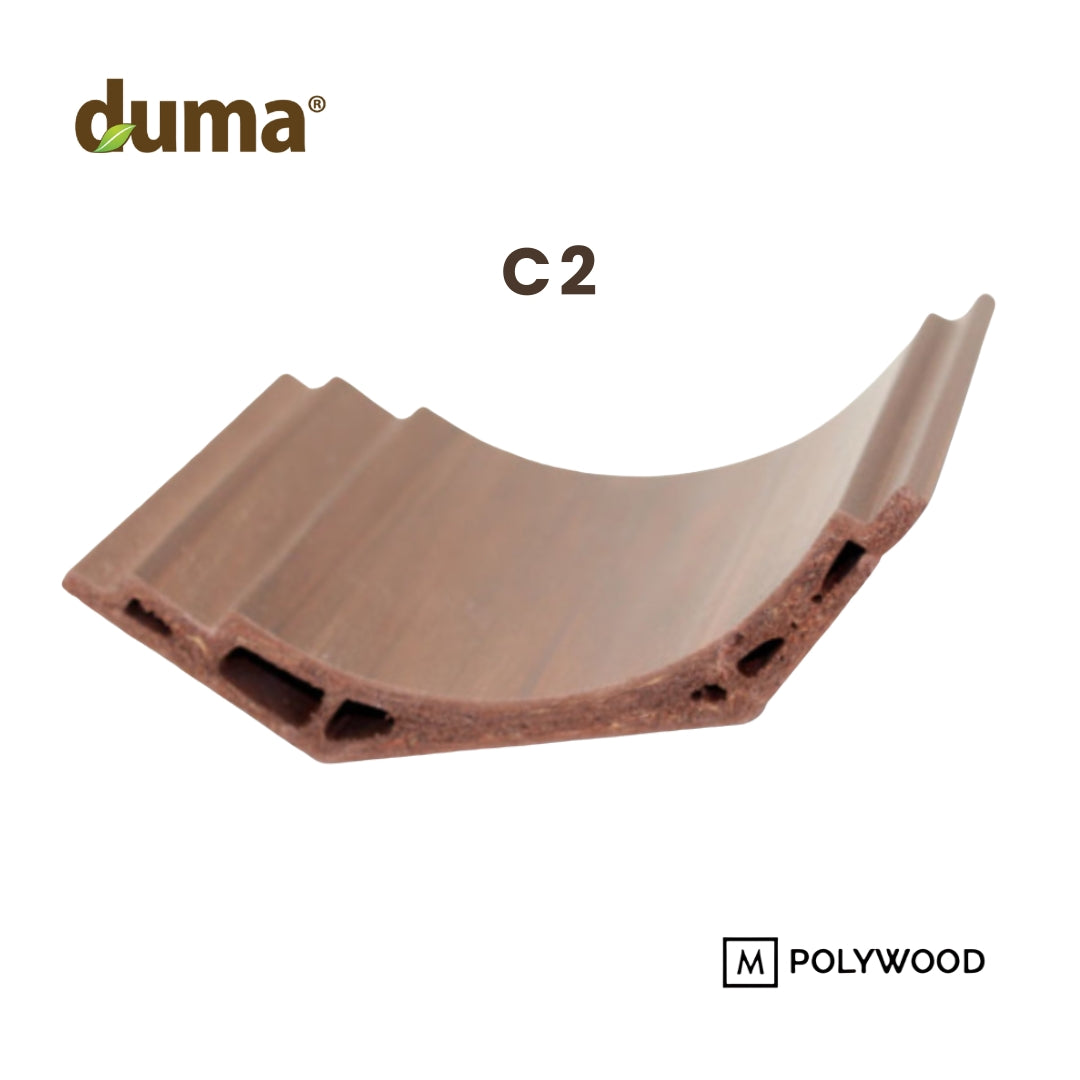 Duma Upper Trim Duma WPC 120x30 (Ceiling) - DUMA WPC WALL & CEILING PANEL