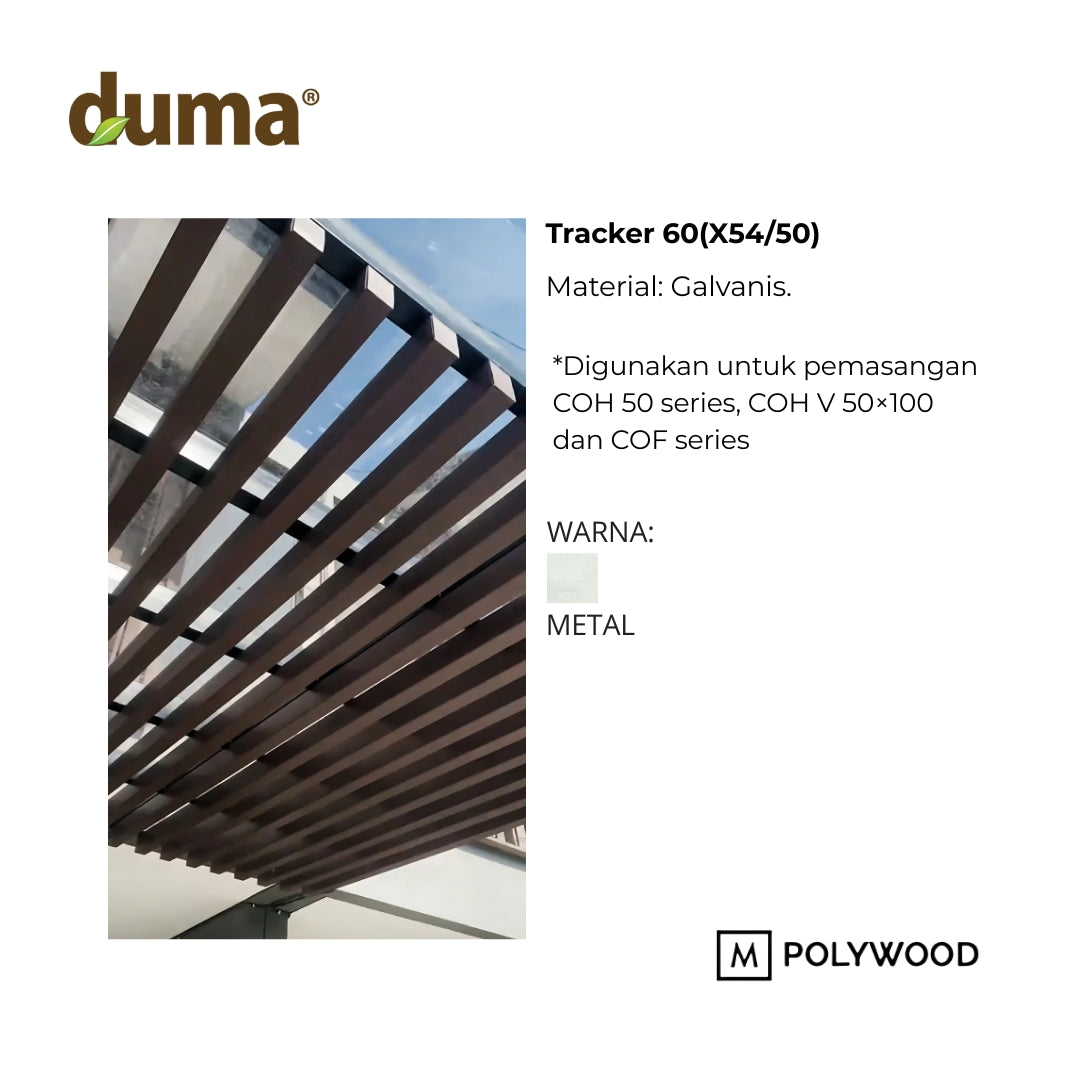 TRACKER 60(X54/50) (Warna Metal) Panjang 2.38m