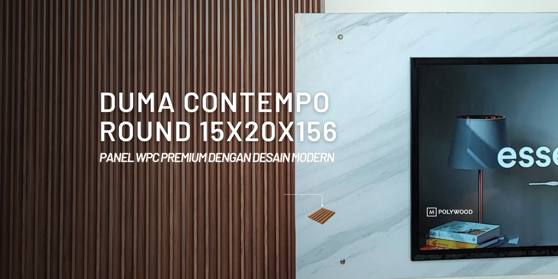 Duma Contempo Round 15x20x156 - Panel WPC Premium dengan Desain Modern & Elegan