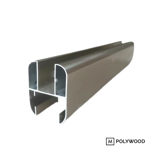 RG-34 Head Rail Cubicle 3m Aluminium Color 12mm dan 18mm - 3m