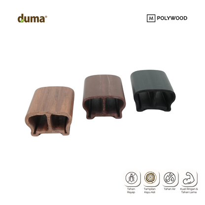 DUMA WPC HAND RAIL 80x50 Handrail / Railing / Handle / Pegangan Tangan Tangga WPC