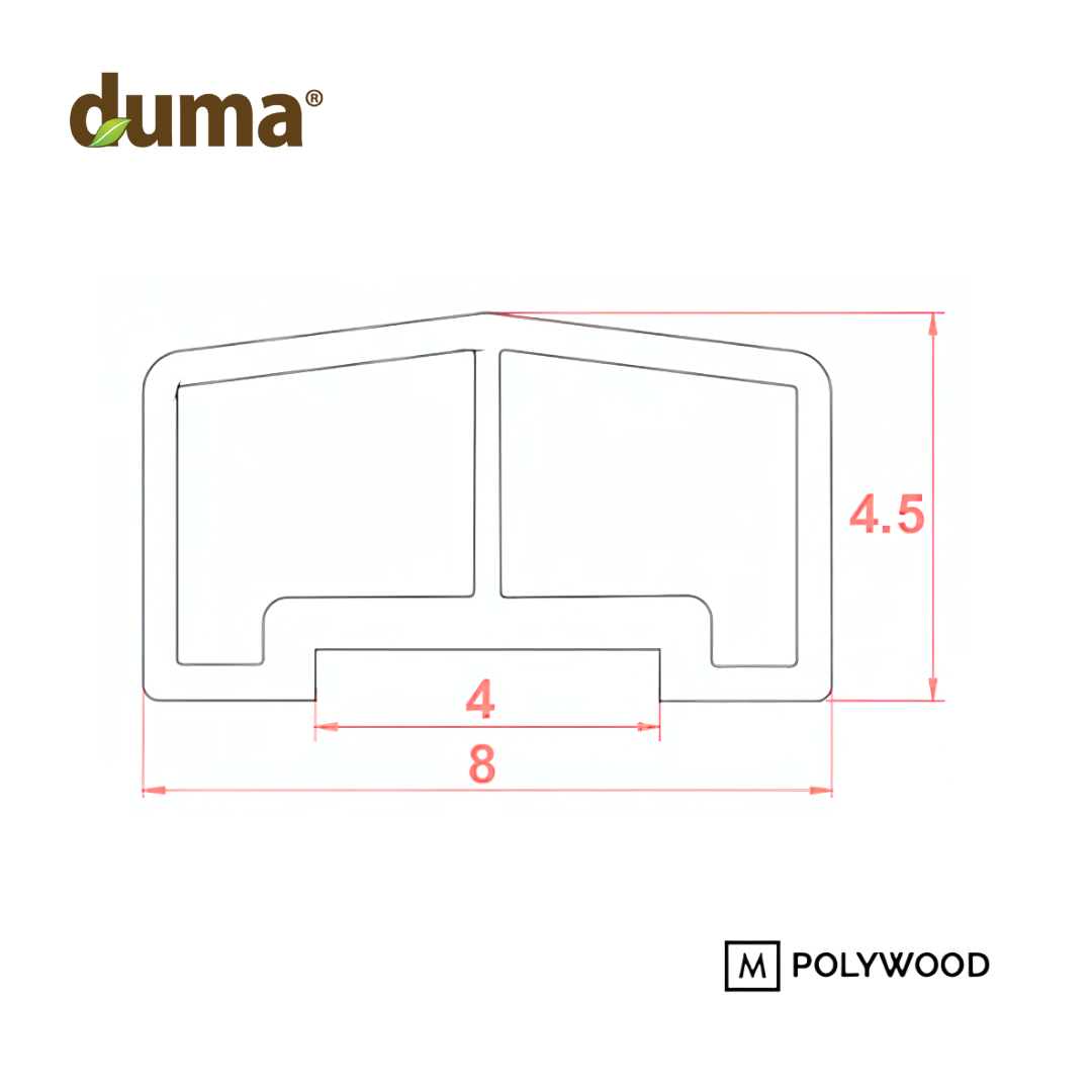 PENUTUP HANDRAIL DUMA WPC 80x45
