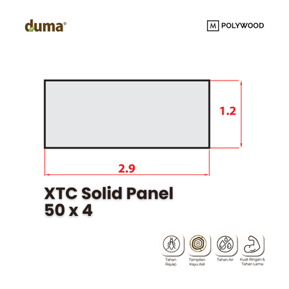 DUMA XTC SOLID PANEL - WPC PANEL SP 29 x 12