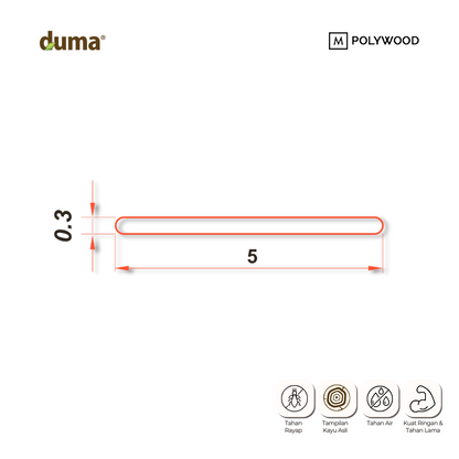 DUMA Flat 50 (Penutup COH / Click On Hollow)