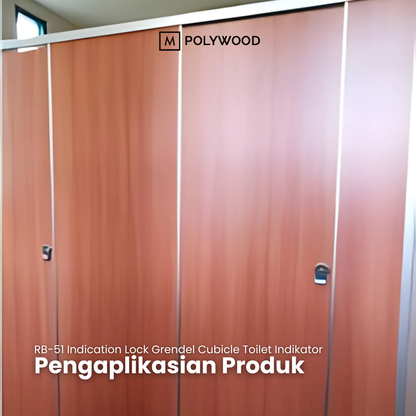RB-51 Indication Lock Grendel Cubicle Toilet Indikator
