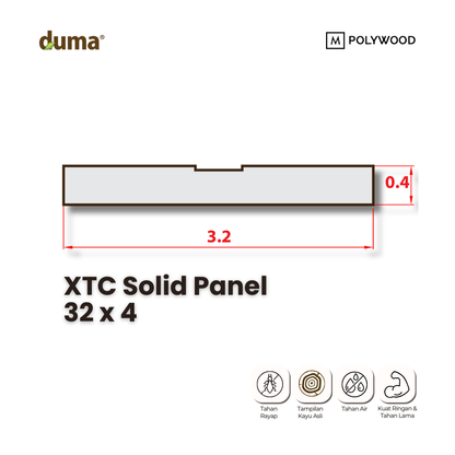DUMA XTC SOLID PANEL - WPC PANEL SP 32 x 4
