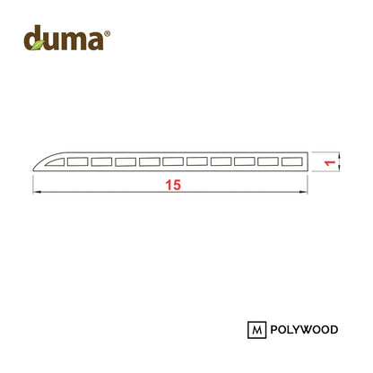 Duma Lis Plint (150x10) - DUMA WPC WALL & CEILING PANEL