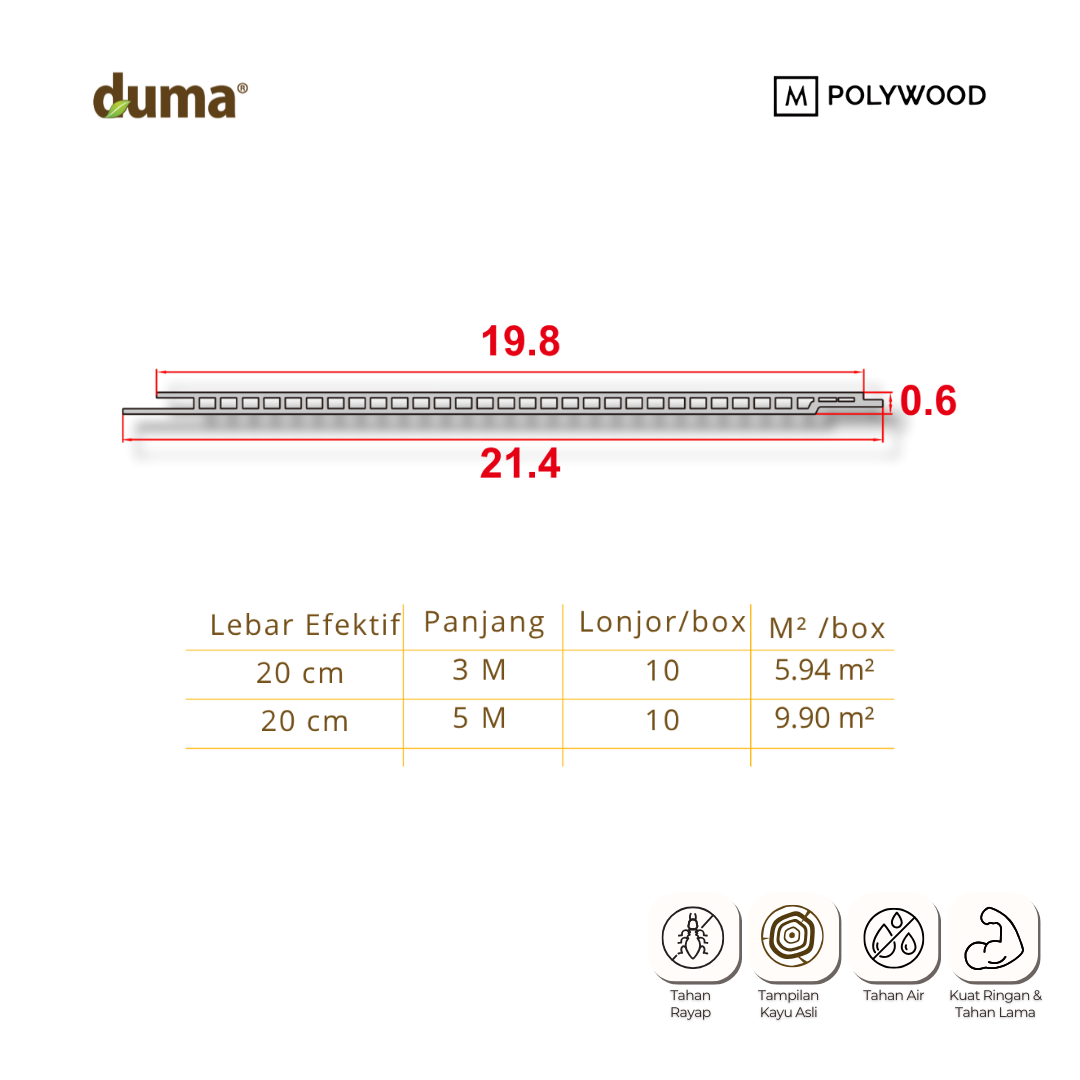 DUMA NEO MODERN - DUMA WPC WALL & CEILING PANEL