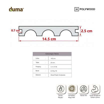 DUMA DECK - WPC DECKING/ FLOORING/ WOODEN FLOOR / POOL DECKING