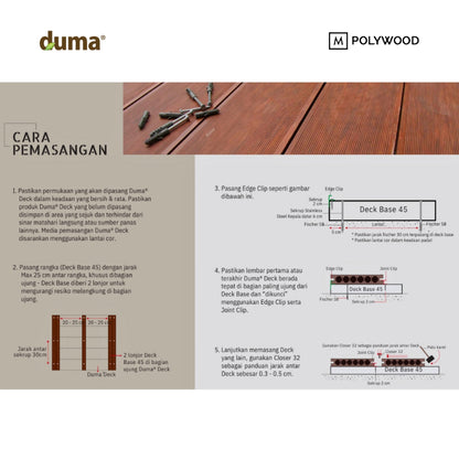 DUMA DECK - WPC DECKING/ FLOORING/ WOODEN FLOOR / POOL DECKING