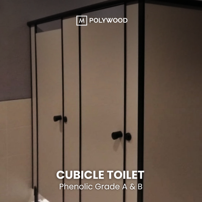 Cubicle Toilet (Bahan Phenolic Grade A & B) dengan Jasa Pemasangan