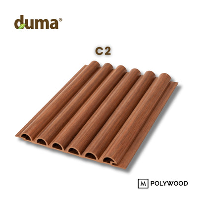 DUMA CONTEMPO ROUND 15x20x156 - DUMA WPC WALL &amp; CEILING PANEL