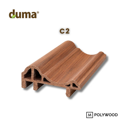 Lis DUMA WPC Click-On Decoratif (60×26) / Lis Dinding / Wallmoulding -  DUMA WPC WALL & CEILING PANEL