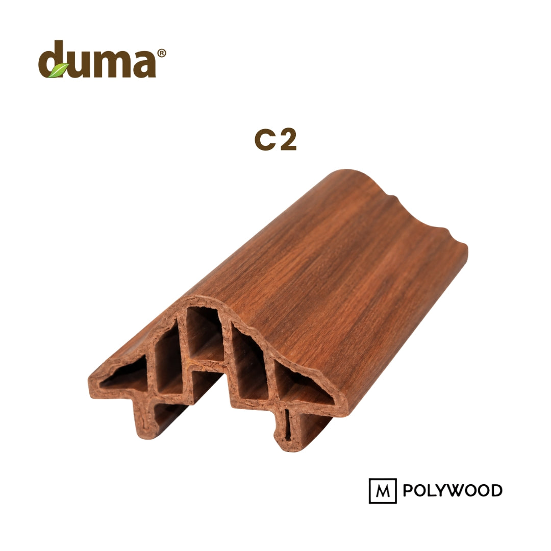 Lis DUMA WPC Click-On Decoratif (60×36) / Lis Dinding / Wallmoulding -  DUMA WPC WALL & CEILING PANEL