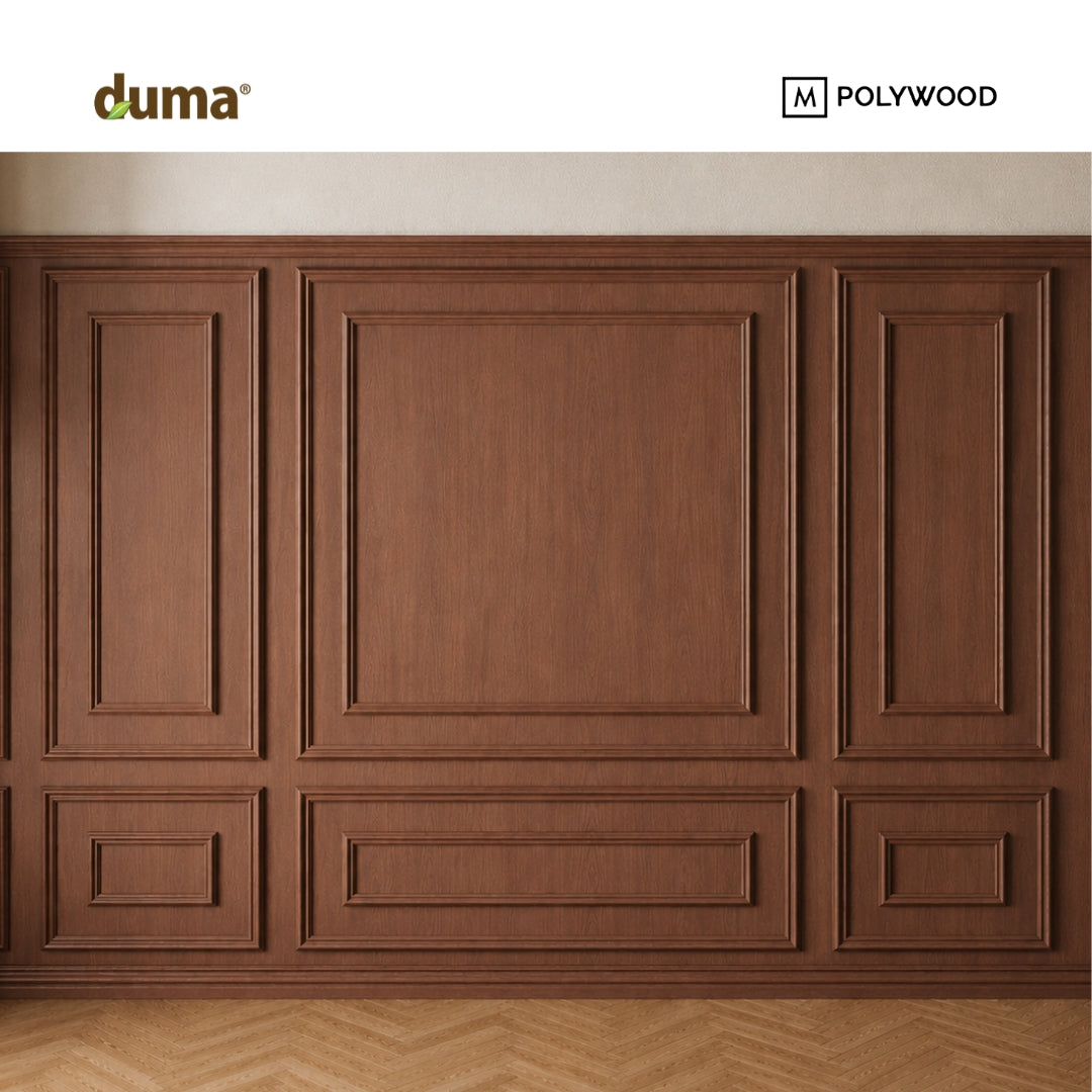 Lis DUMA WPC Click-On Decoratif (60×36) / Lis Dinding / Wallmoulding -  DUMA WPC WALL & CEILING PANEL