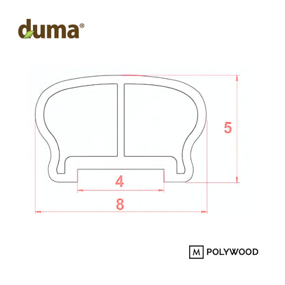 PENUTUP HANDRAIL DUMA WPC 80x50