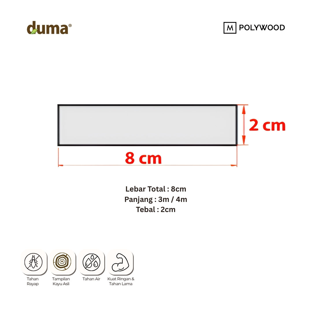 DUMA XTC SOLID PANEL - WPC PANEL SP 80x20