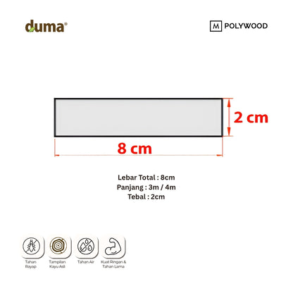 DUMA XTC SOLID PANEL - WPC PANEL SP 80x20