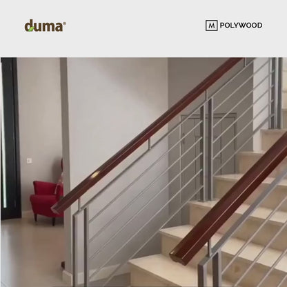 HAND RAIL DUMA® WPC 80x45 Handrail / Railing / Handle / Pegangan Tangan Tangga WPC